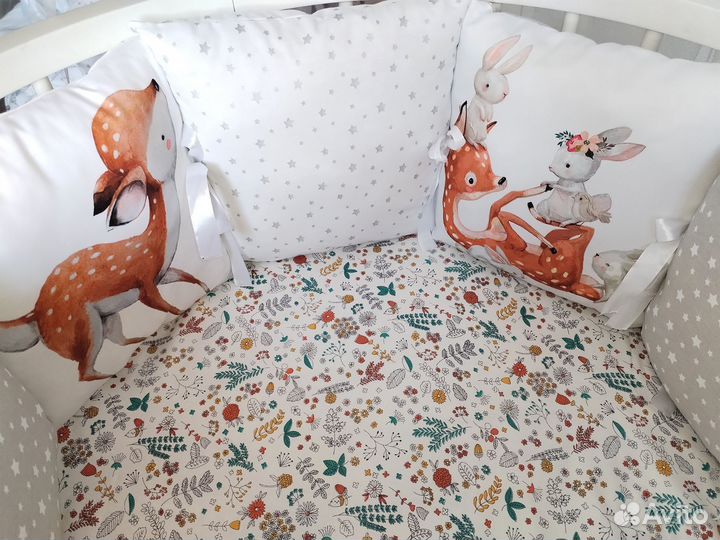 Бортики в кроватку новые