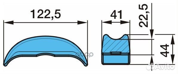 03.345.23.02.1 сегмент L122.5 H22.5/44 Шир4