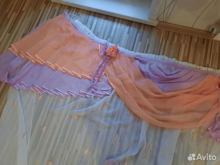 Тюль с ламбрекеном новый
