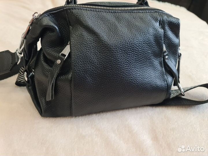 Сумка женская натуральная кожа через плечо