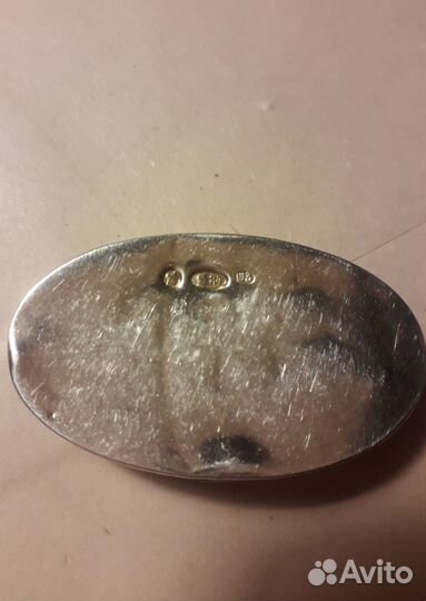 Таблетница,мушница серебро 84 пробы шз эмаль