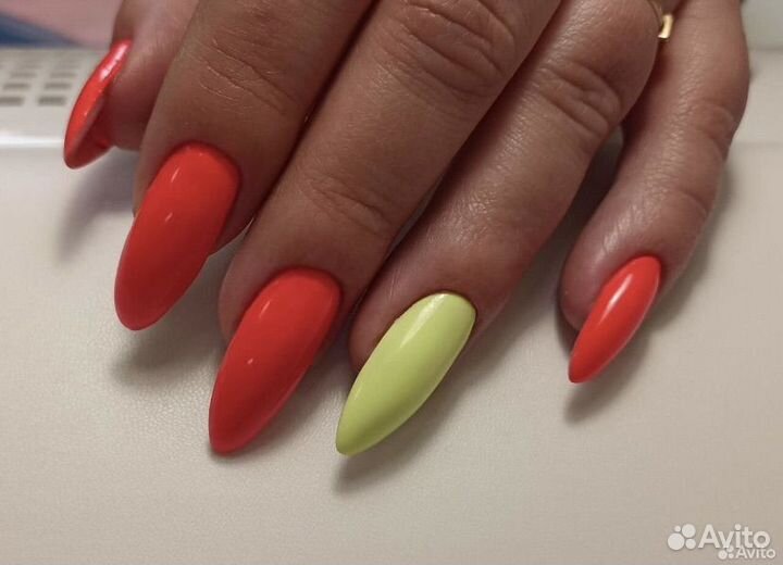 Маникюр наращивание ногтей