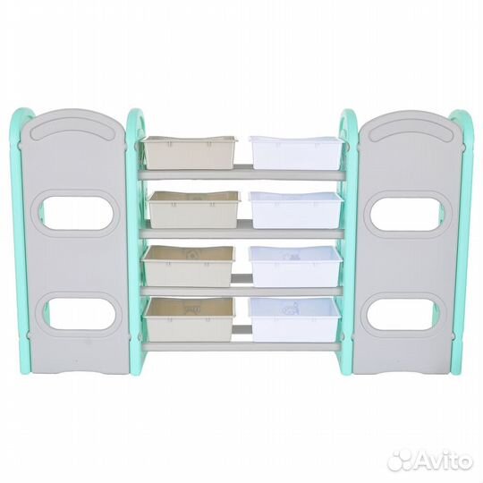 Стеллаж для игрушек Pituso с ящиками и приставками