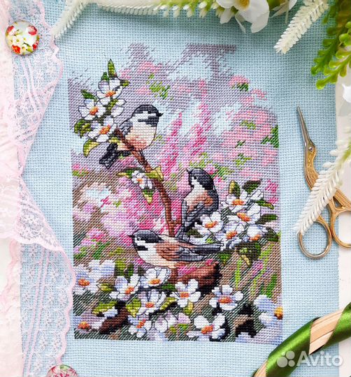 Вышивка крестом готовая картина