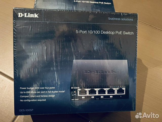 Новый Коммутатор D-link DES-1005P