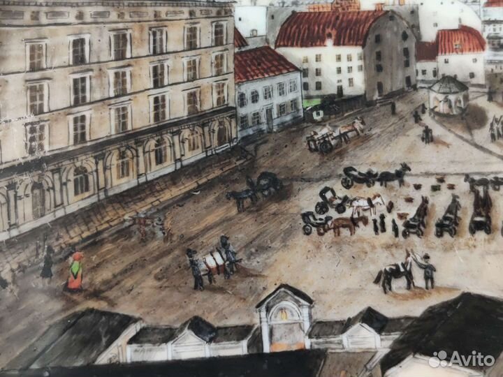 Фарфоровая тарелка Европа 19 век