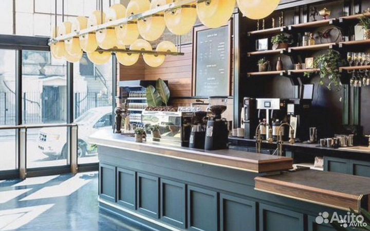 Барная стойка, кофе с собой, кофейные островки