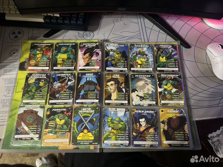 Коллекционные карточки черепашки ниндзя