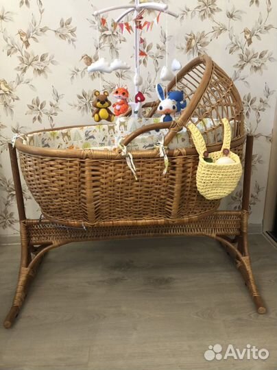 Люлька колыбель плетеная