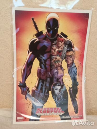 J Scott Campbell Marvel Deadpool Art print / арт