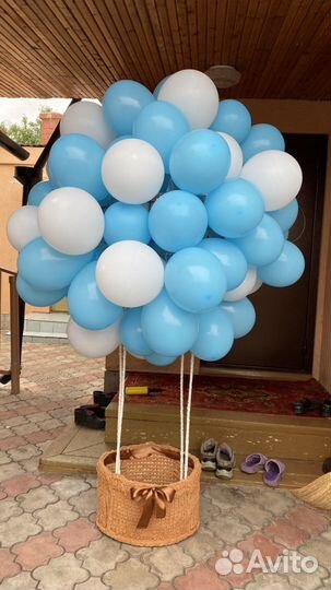 Каркас корзины с шарами для фотосессии