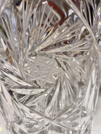 Хрустальная ваза 25 см СССР