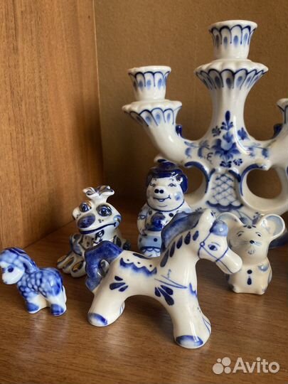 Фарфоровая посуда гжель