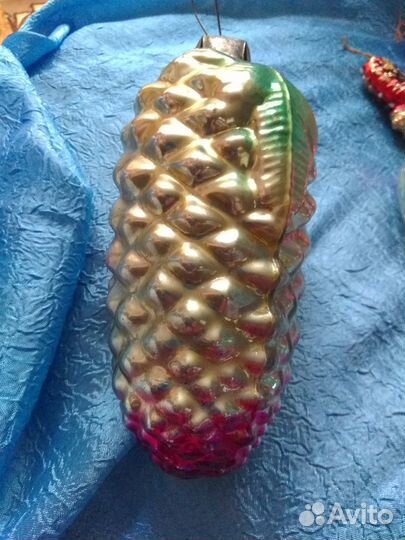 Игрушка елочная советская 16 см коллекционная