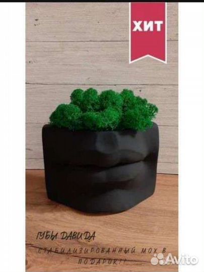 Кашпо керамическое Губы Давида