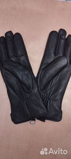 Перчатки женские кожаные