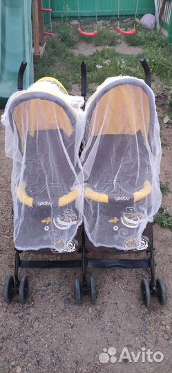 Коляска прогулочная для двойни одни владельцы