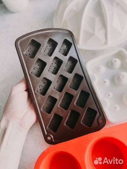 Формочки силиконовые для выпечки и шоколада