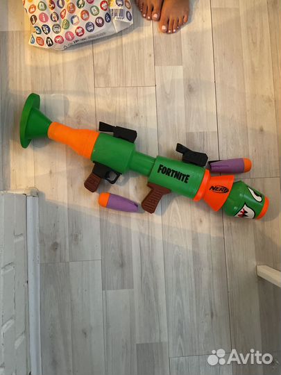 Nerf fortnite базука и 2 снаряда