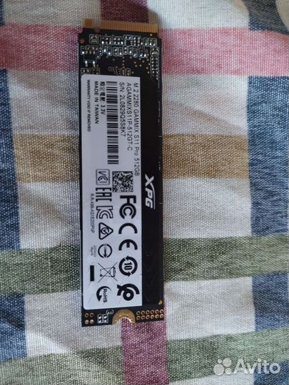 Adata xpg gammix s11 pro 512Gb