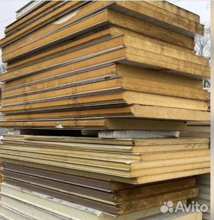 Сэндвич панели бу 80 и 100 мм арт 15