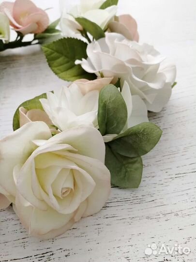 Цветочные веночки на голову для фотосессий, свадеб