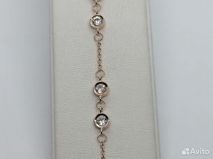 Золотой браслет С камнями (Au 585) (лс)