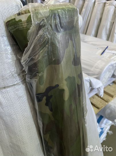 Плащевая ткань мох пиксель флора