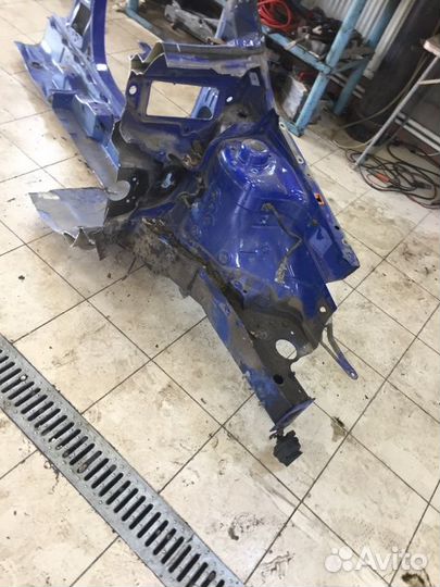 Лонжерон четверть с порогом левый Skoda Fabia 2