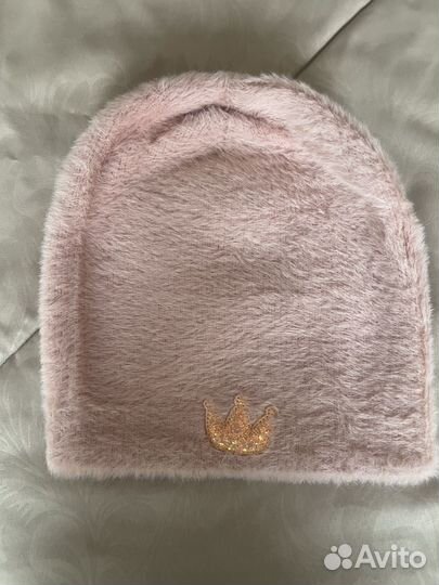 Шапочка для девочки плюшевая новая