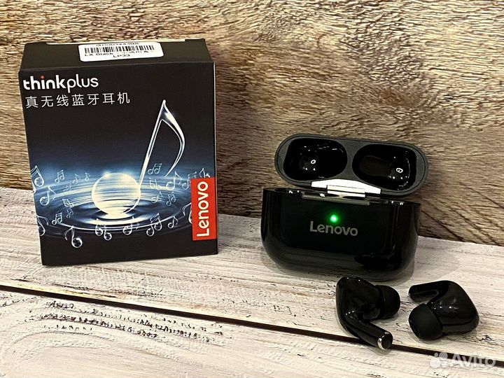 Наушники Lenovo LP33 новые беспроводные (black)
