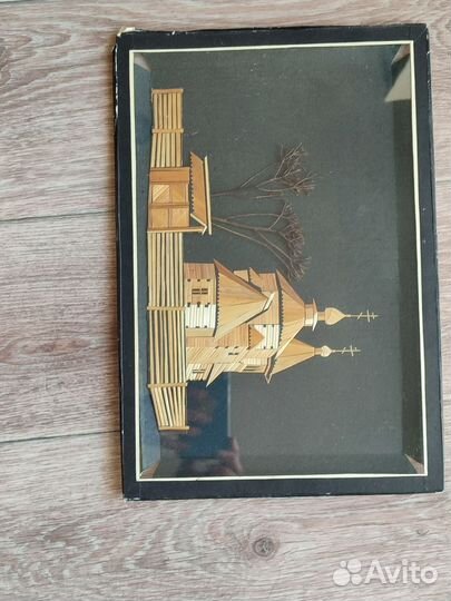 Картина 3D из соломки