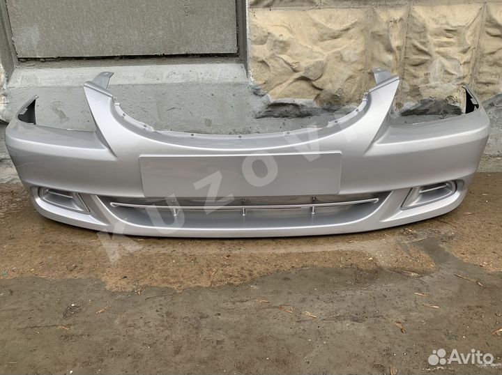 Бампер передний серебро Hyundai Accent 2