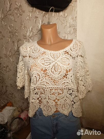 Женская летняя свободная блузка