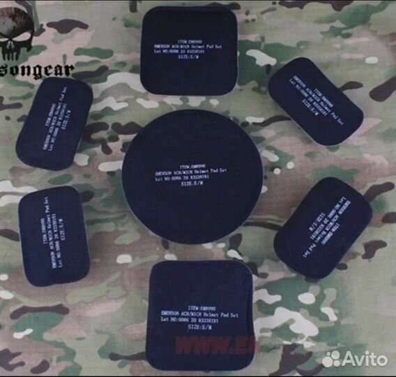 Emerson ACH/mich набор подушечек для шлема