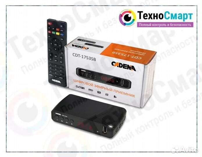 Приемник цифровой эфирный cadena CDT-1753SB