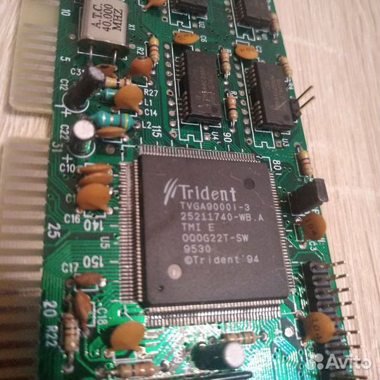 Ретро видеокарта isa trident 7270 tvga9000i-3