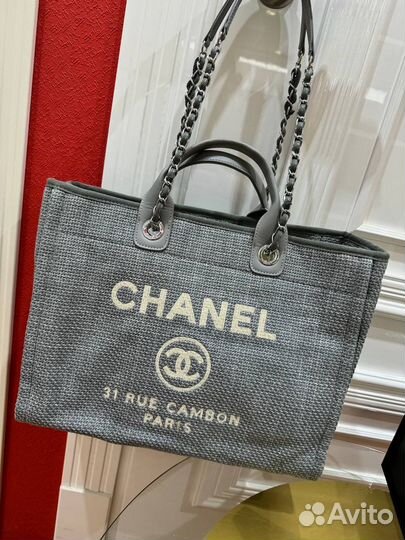 Сумка шопер chanel cambon deauville