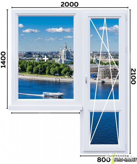 Оконика Балконный Блок пвх