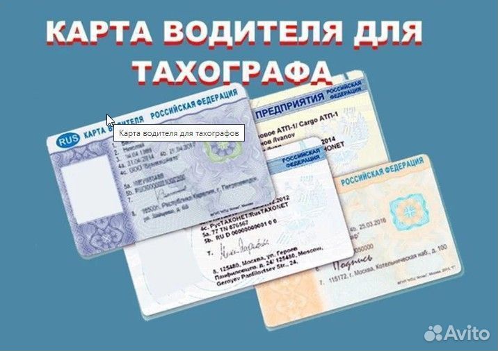 Оформление карточки водителя для тахографа Евро