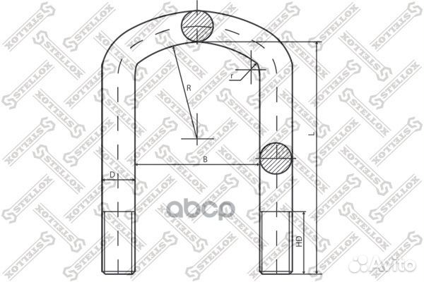 84-64232-SX стремянка рессоры 93xM24x3x420-U V