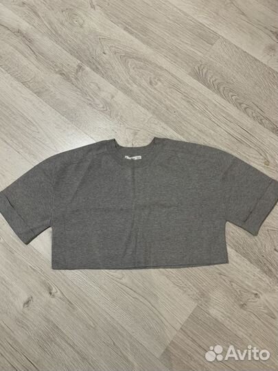 Mango футболка, кофта укороч с коротким рукавом