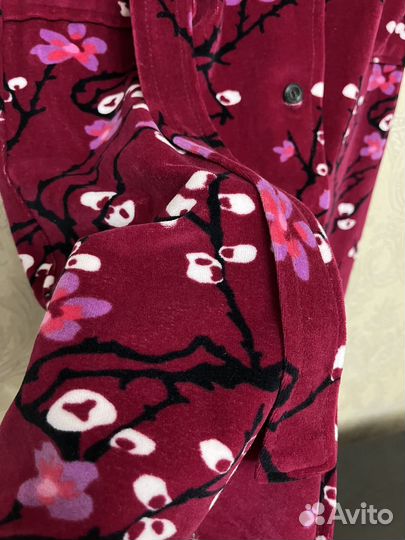 Халат женский для дома велюровый