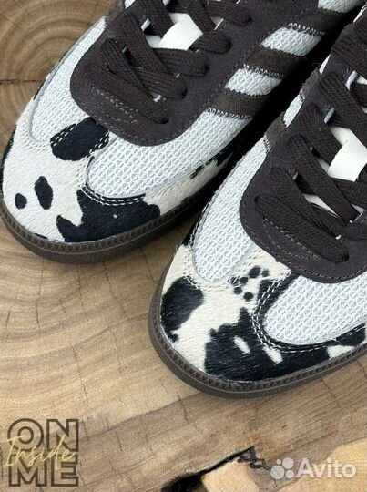 Adidas samba cow print