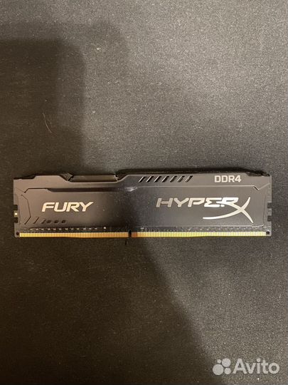 Kinaston HyperX fury Black 16 гб DDR4
