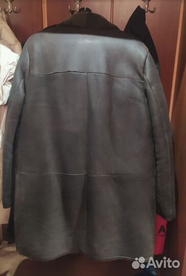 Кожаная дубленка мужская 48 размер
