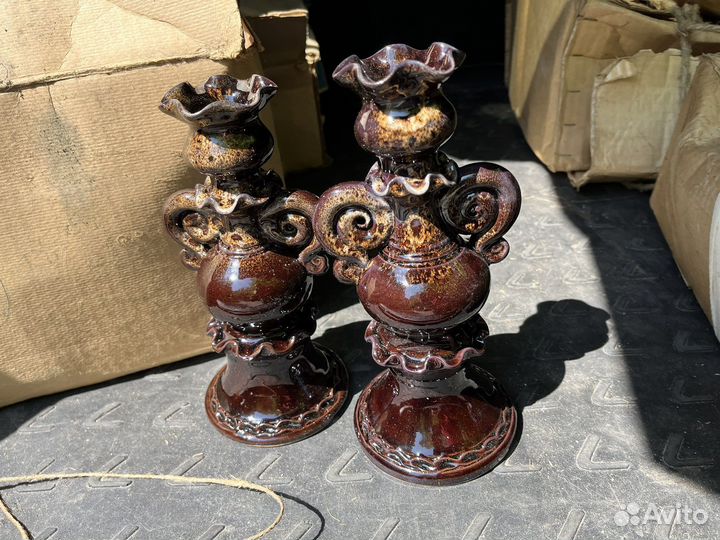 Подсвечники керамические СССР