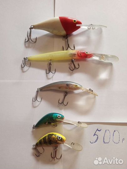 Воблеры рапала и бад сальмо. юзури. бомбер