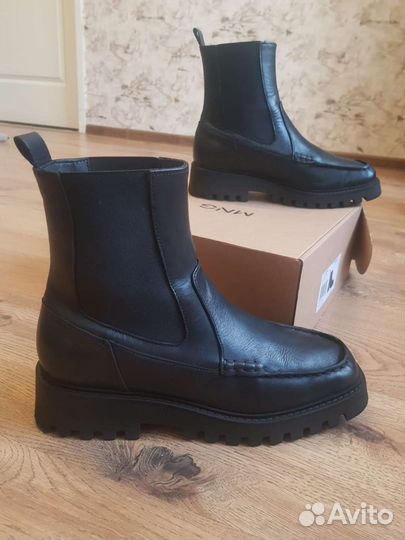 Ботильоны кожаные 40