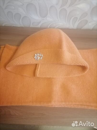 Комплект шапка+шарф женский